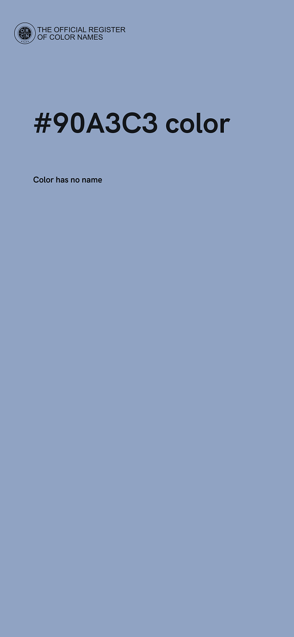 #90A3C3 color image