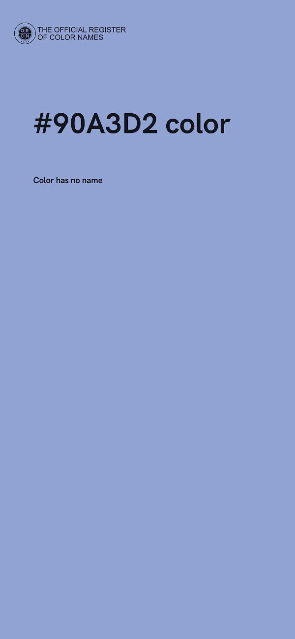#90A3D2 color image