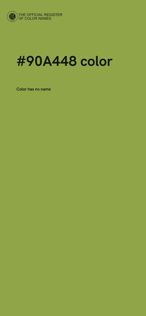 #90A448 color image