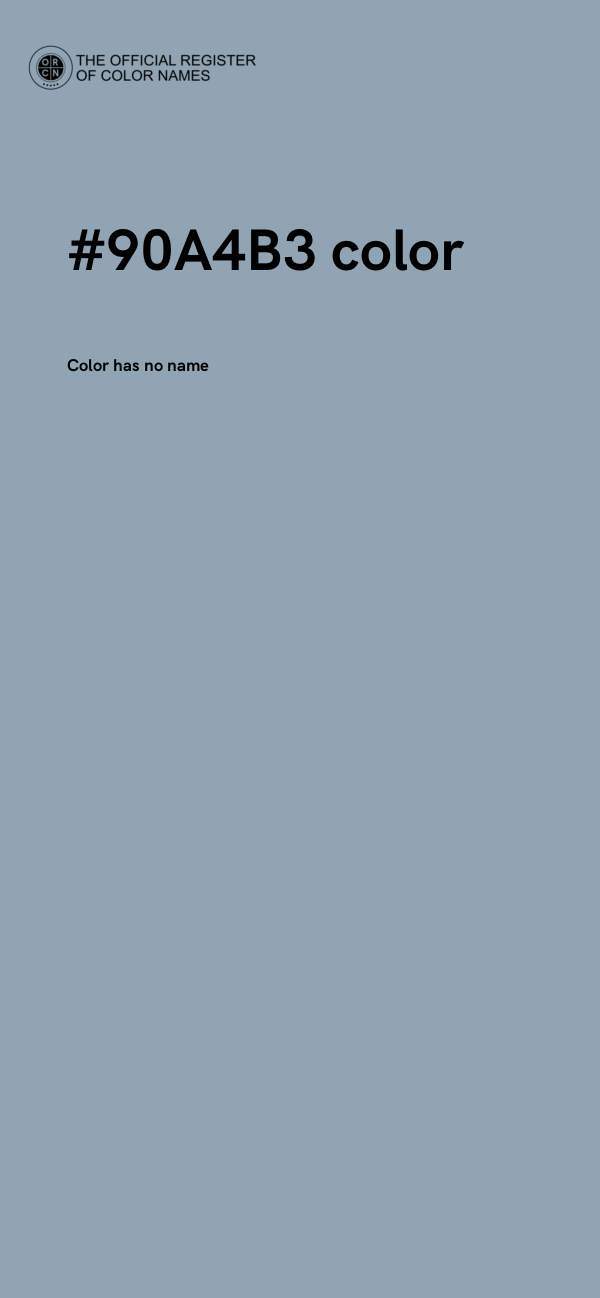 #90A4B3 color image
