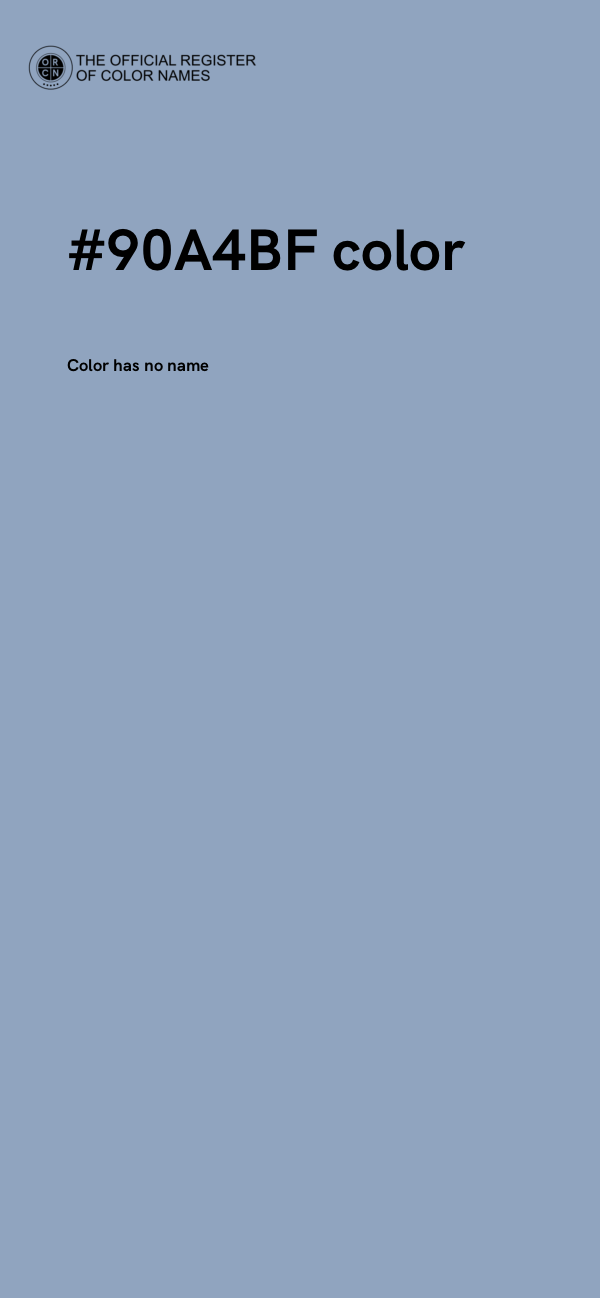 #90A4BF color image
