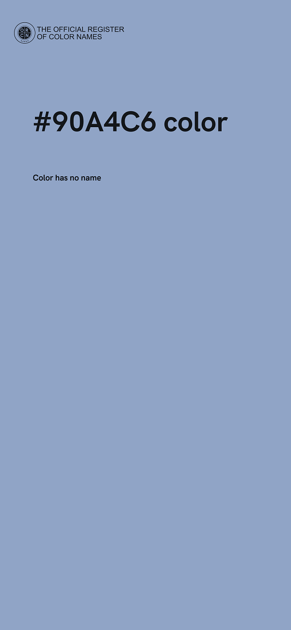 #90A4C6 color image