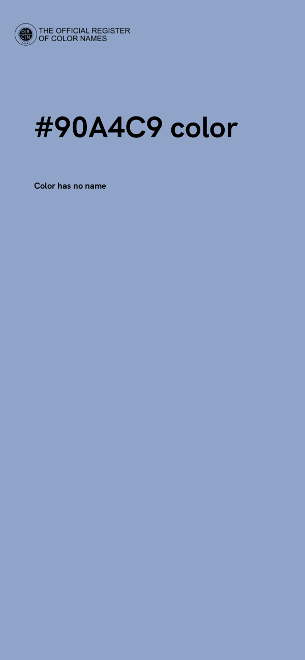 #90A4C9 color image