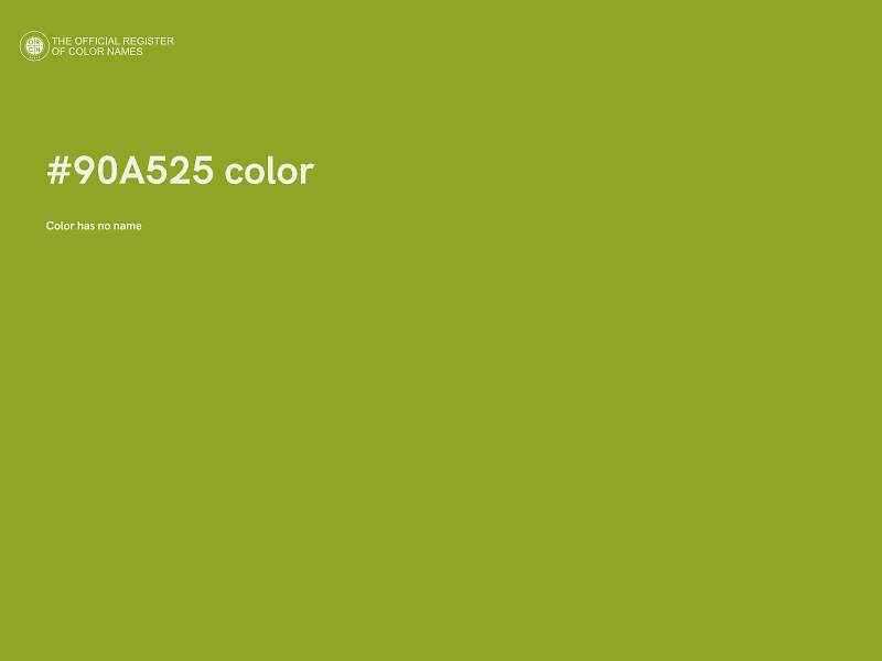 #90A525 color image