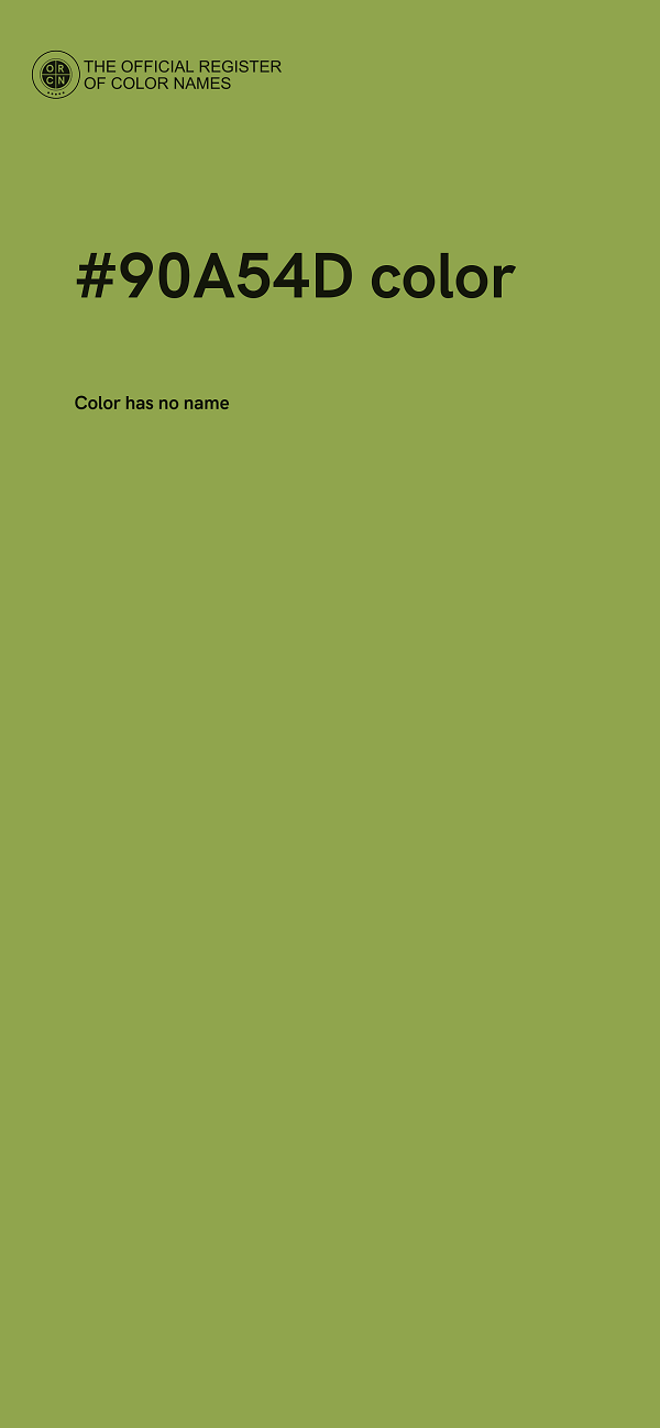 #90A54D color image