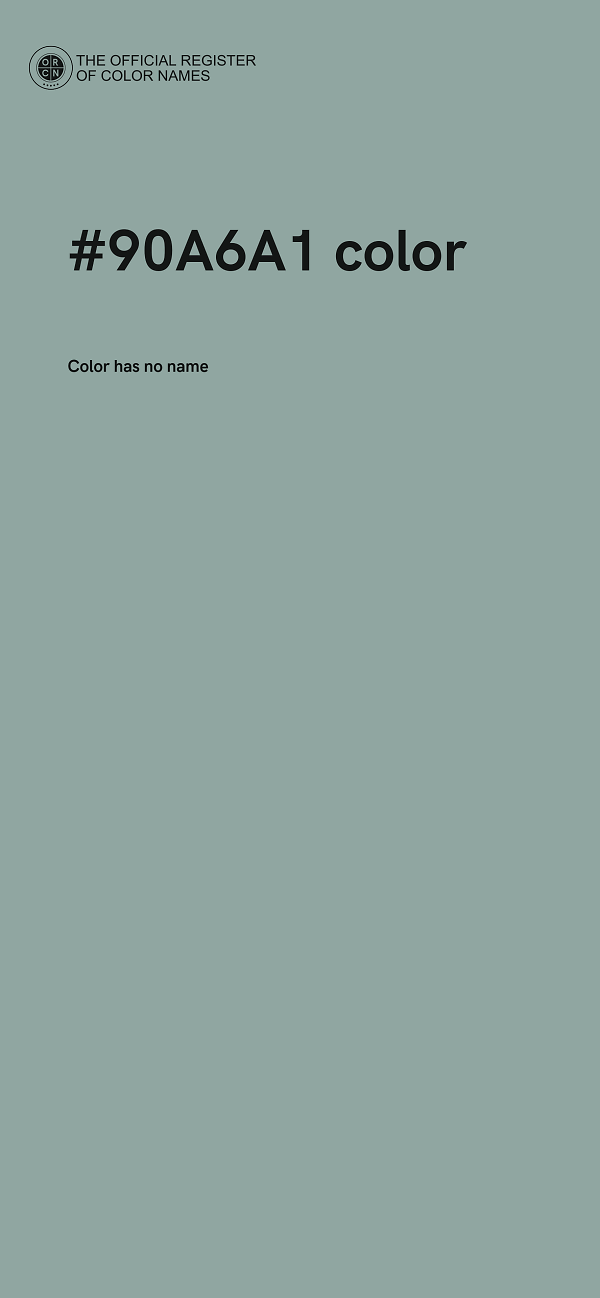 #90A6A1 color image