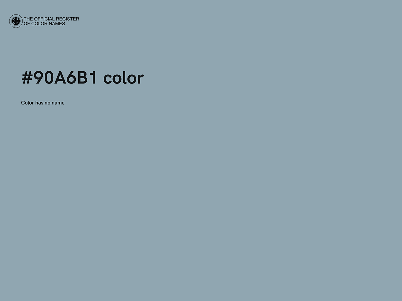 #90A6B1 color image