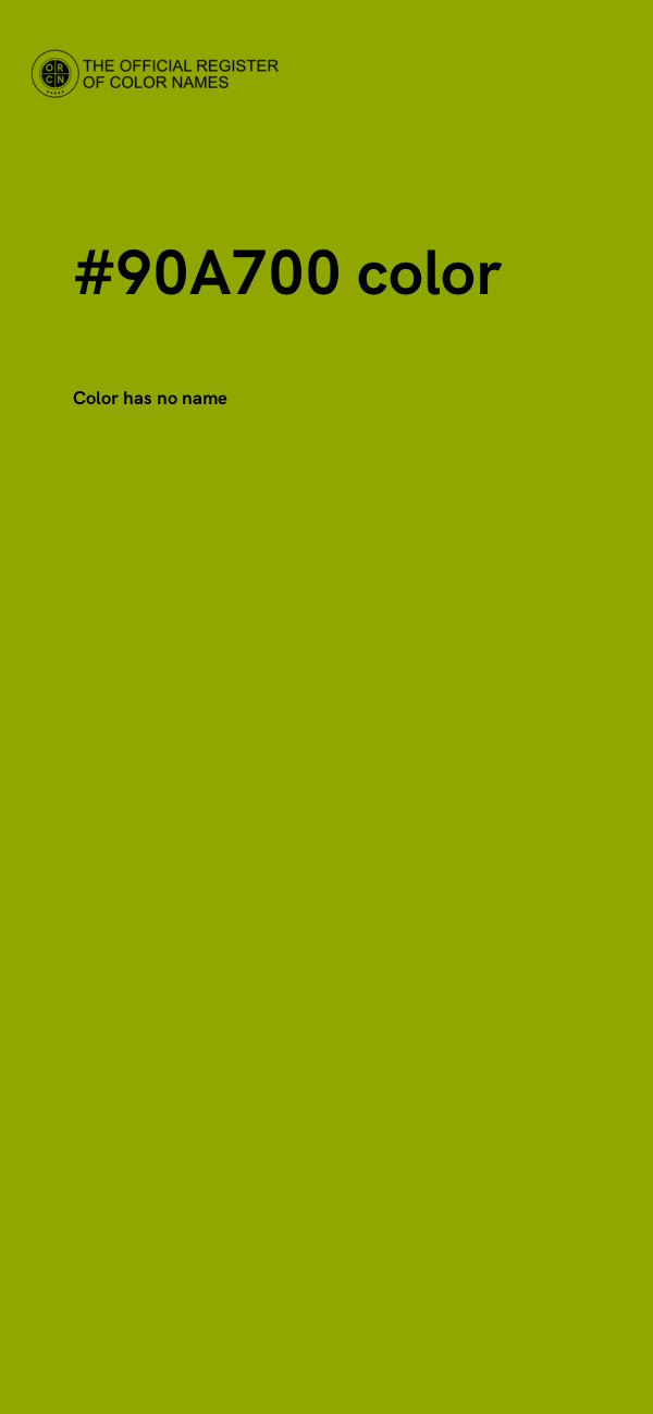 #90A700 color image