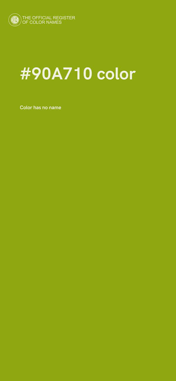 #90A710 color image