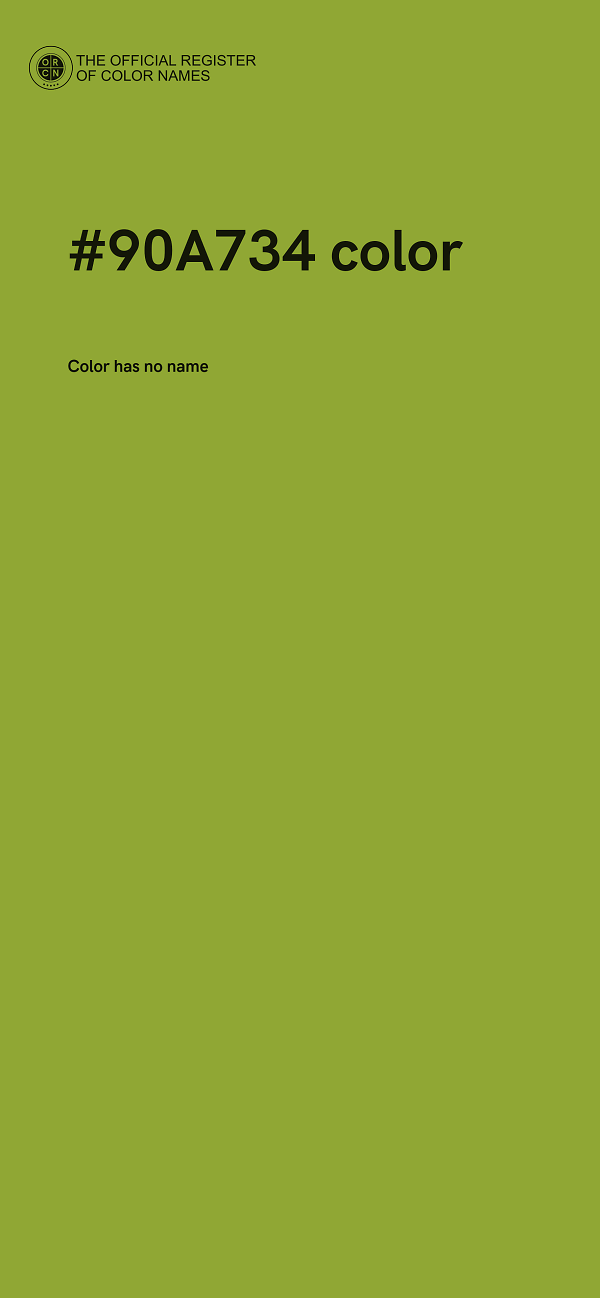 #90A734 color image