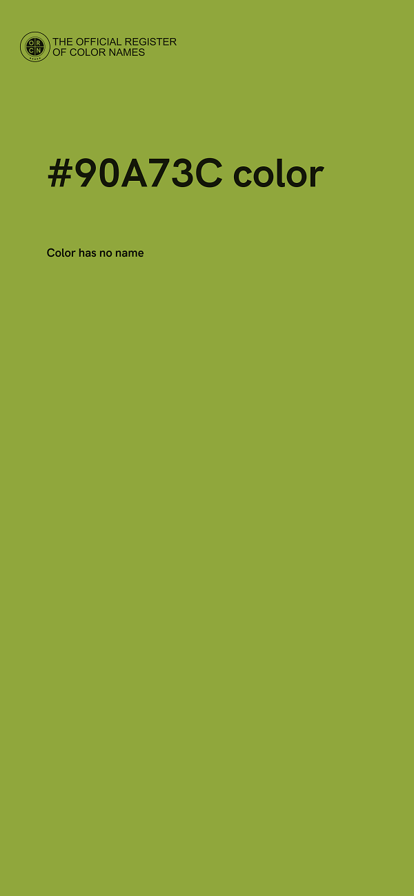 #90A73C color image