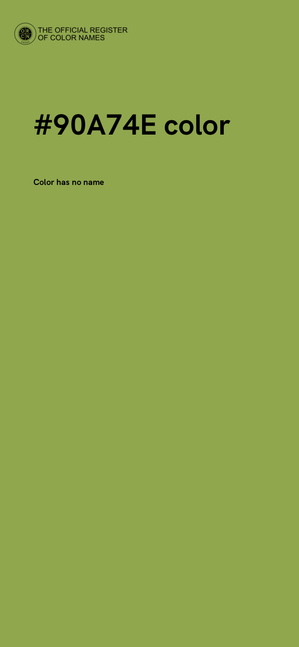 #90A74E color image