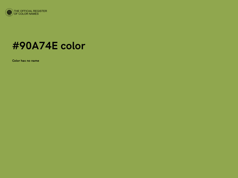 #90A74E color image