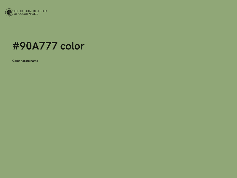 #90A777 color image