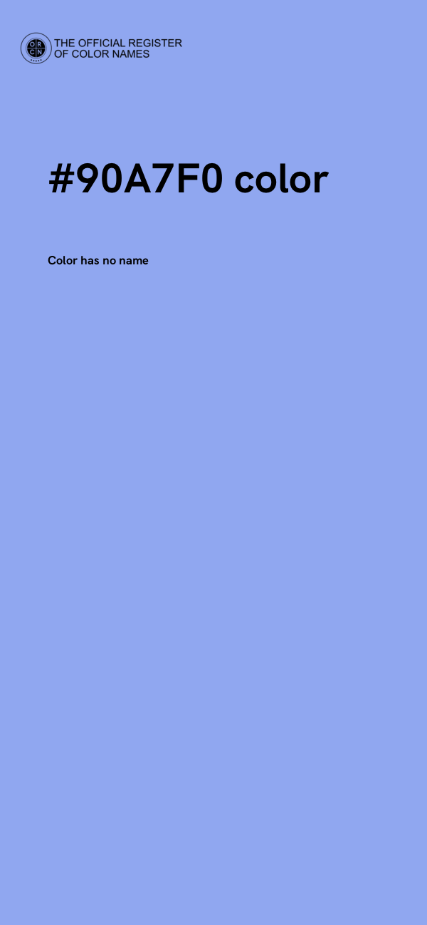 #90A7F0 color image