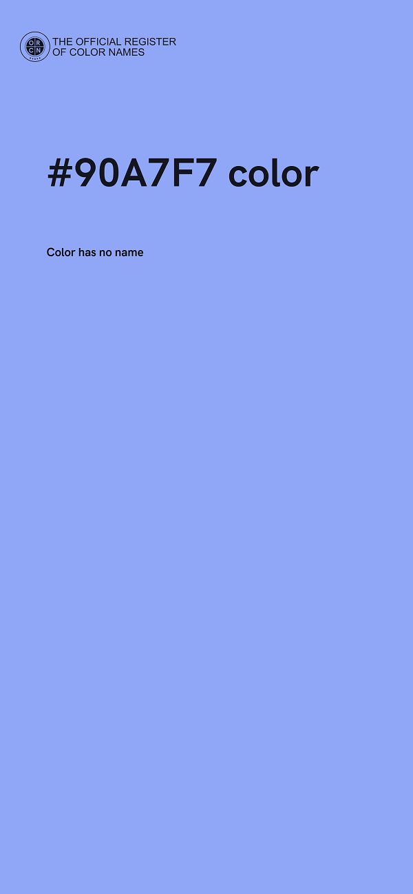#90A7F7 color image
