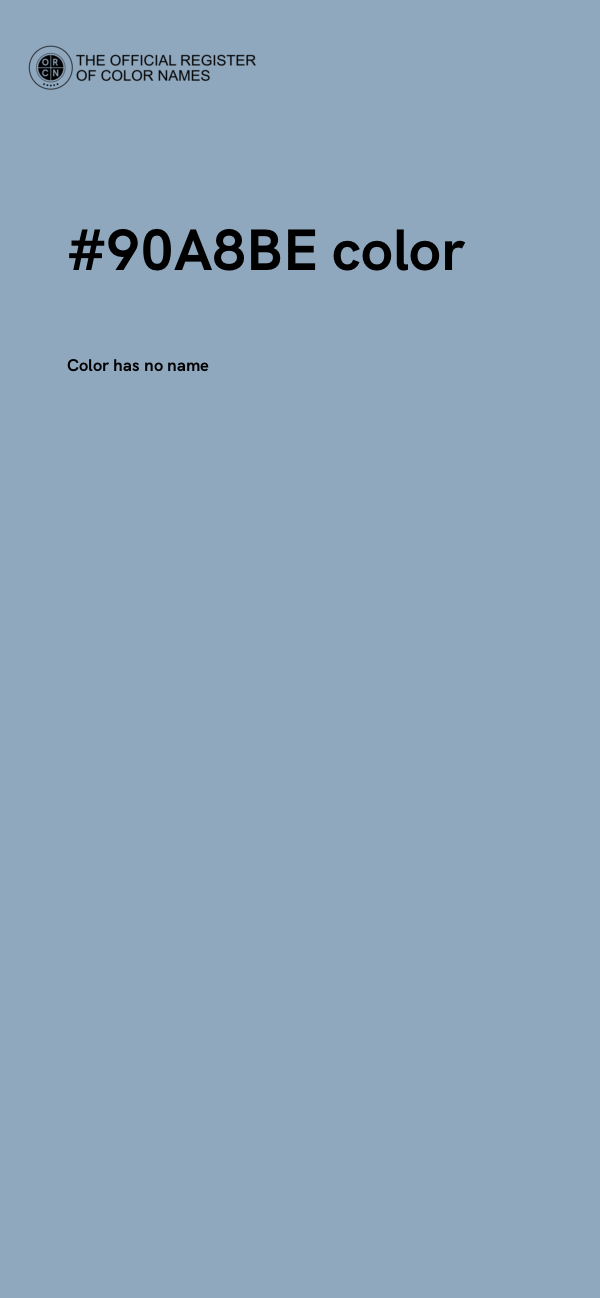 #90A8BE color image