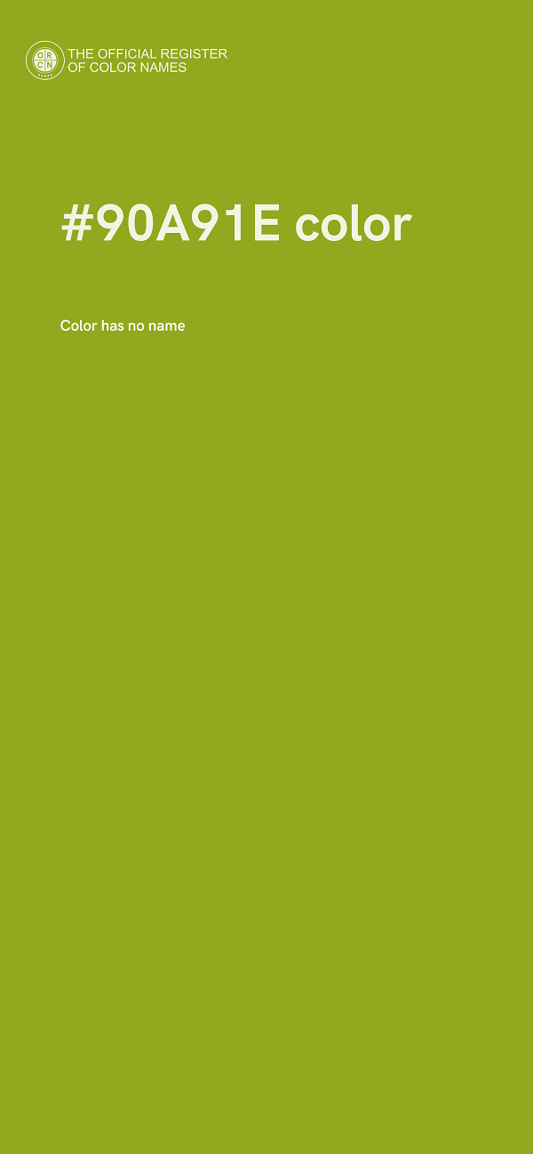 #90A91E color image