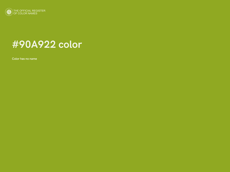 #90A922 color image