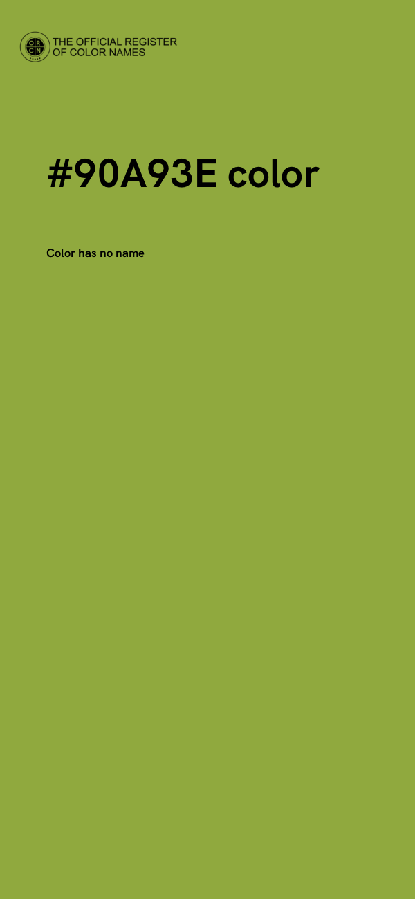 #90A93E color image