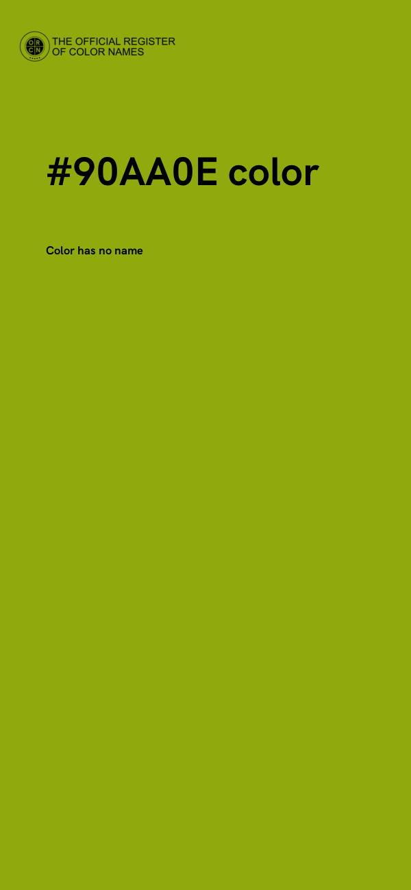 #90AA0E color image