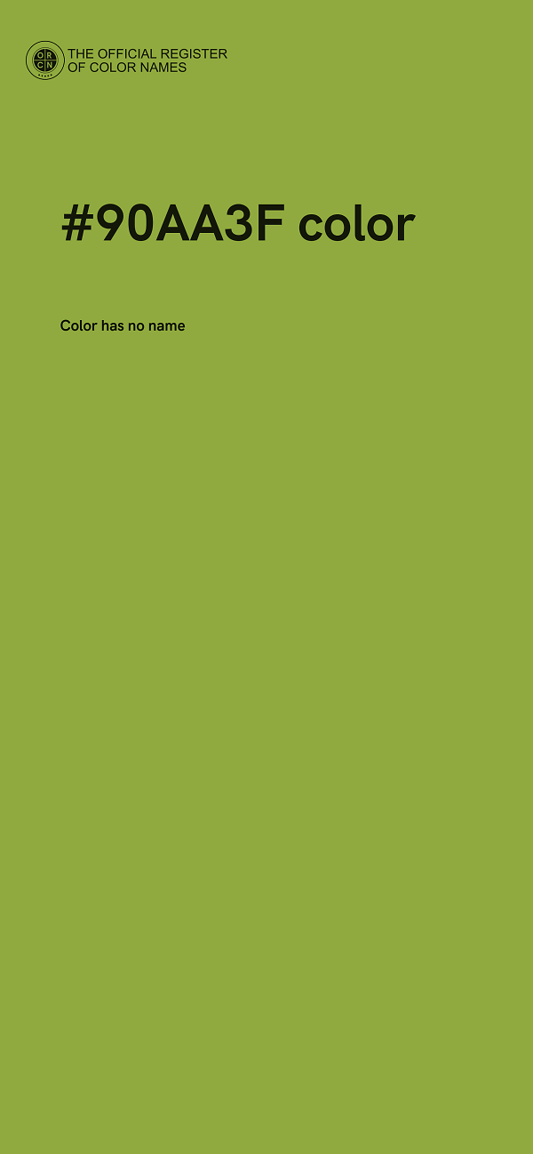 #90AA3F color image