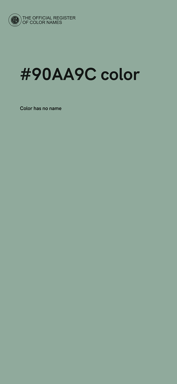 #90AA9C color image