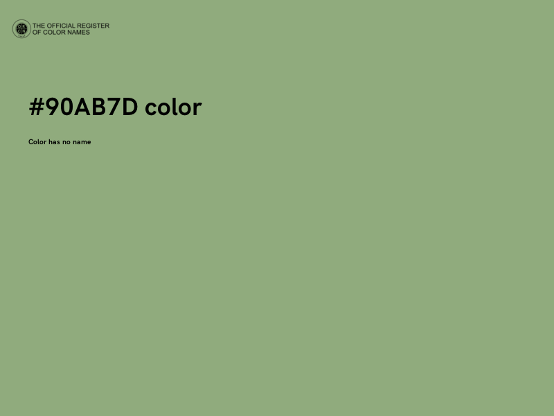 #90AB7D color image