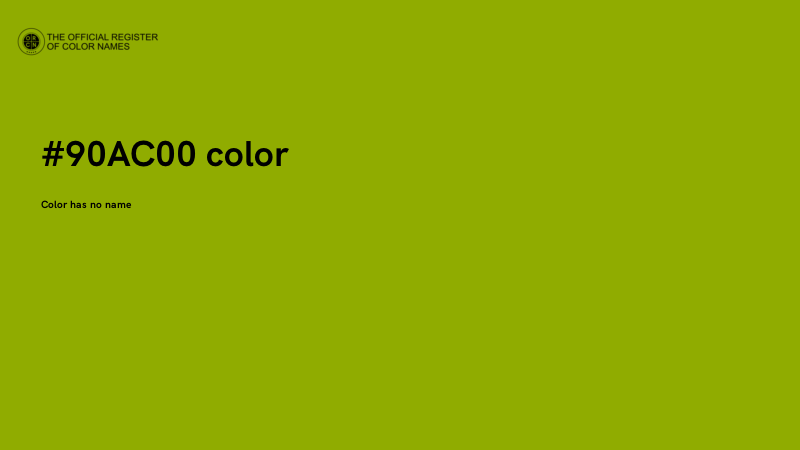 #90AC00 color image