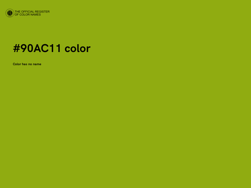 #90AC11 color image