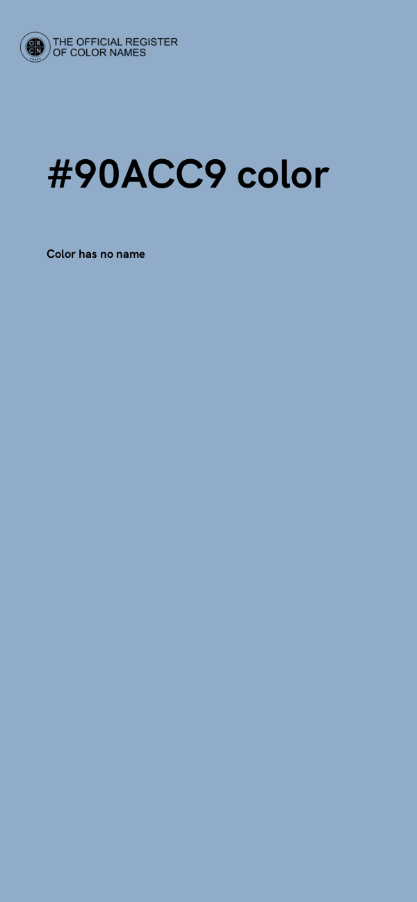 #90ACC9 color image