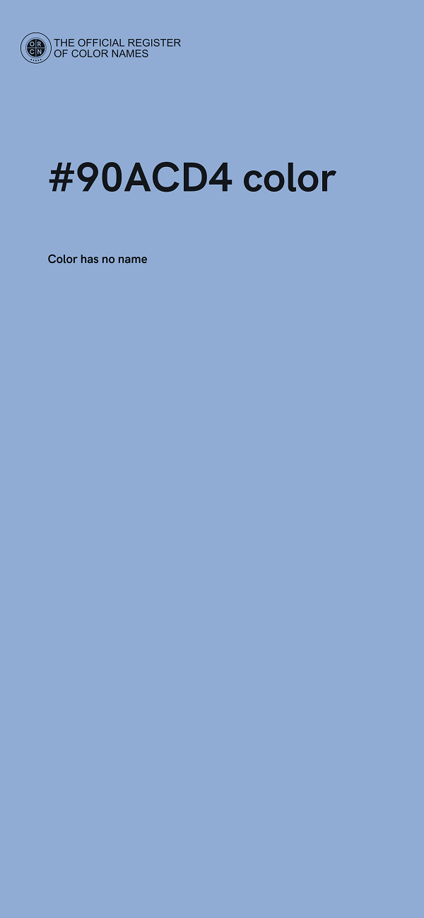 #90ACD4 color image