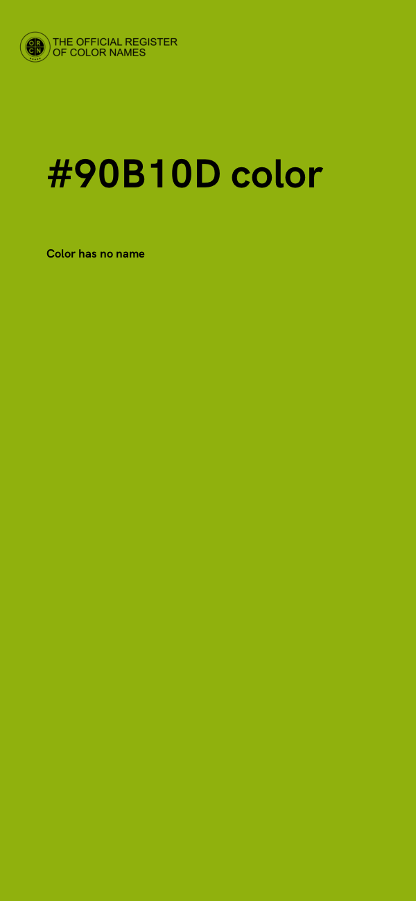 #90B10D color image