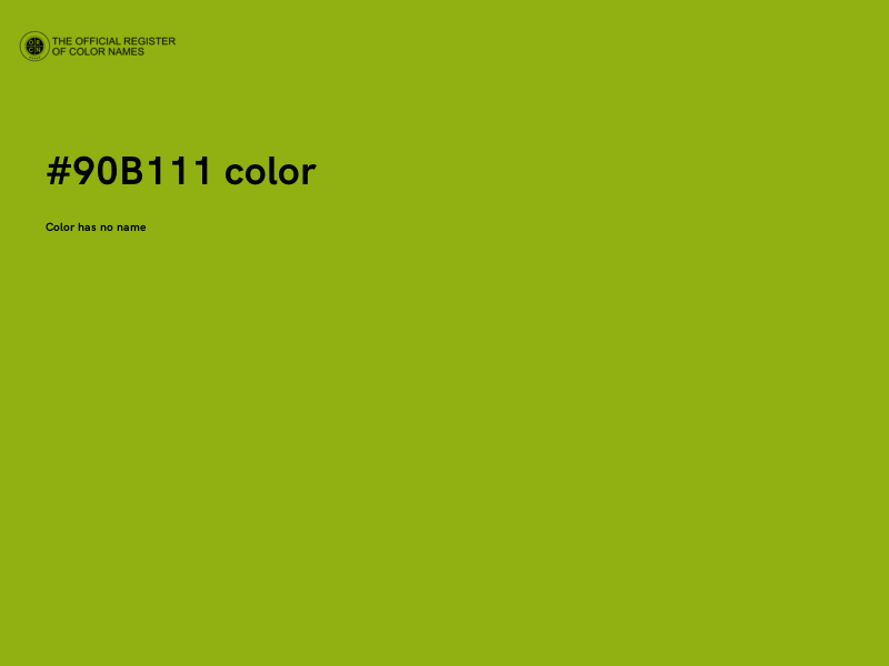 #90B111 color image