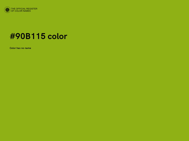#90B115 color image