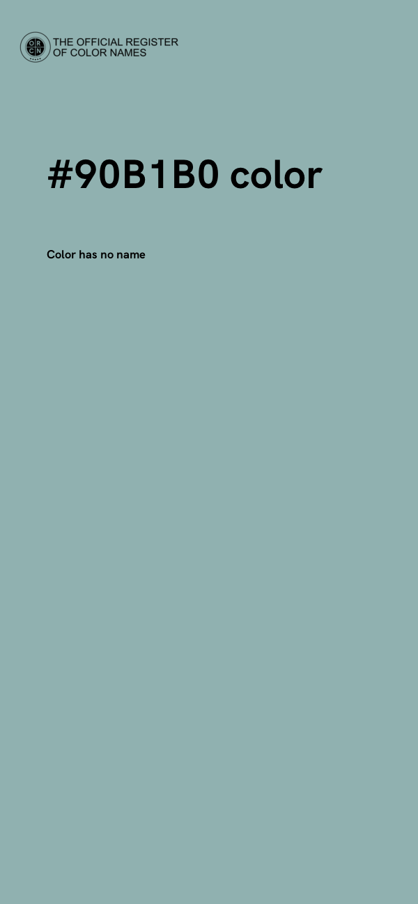#90B1B0 color image