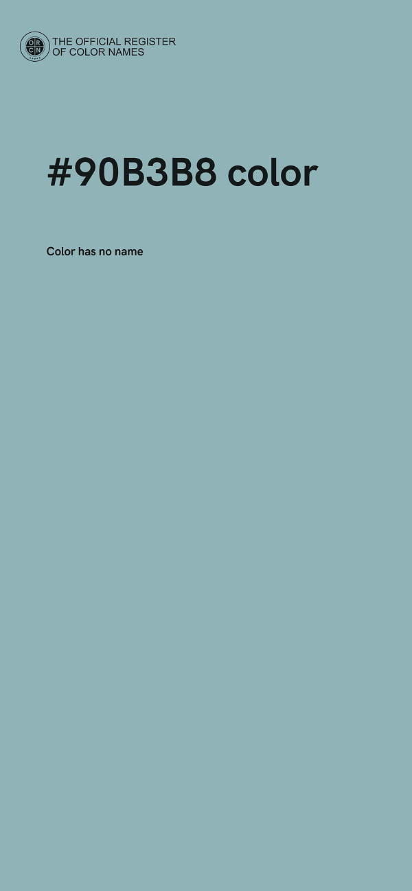 #90B3B8 color image