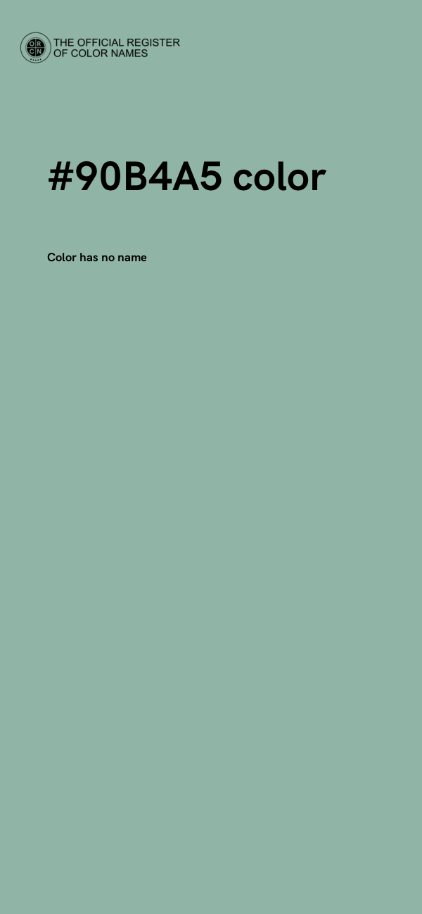 #90B4A5 color image