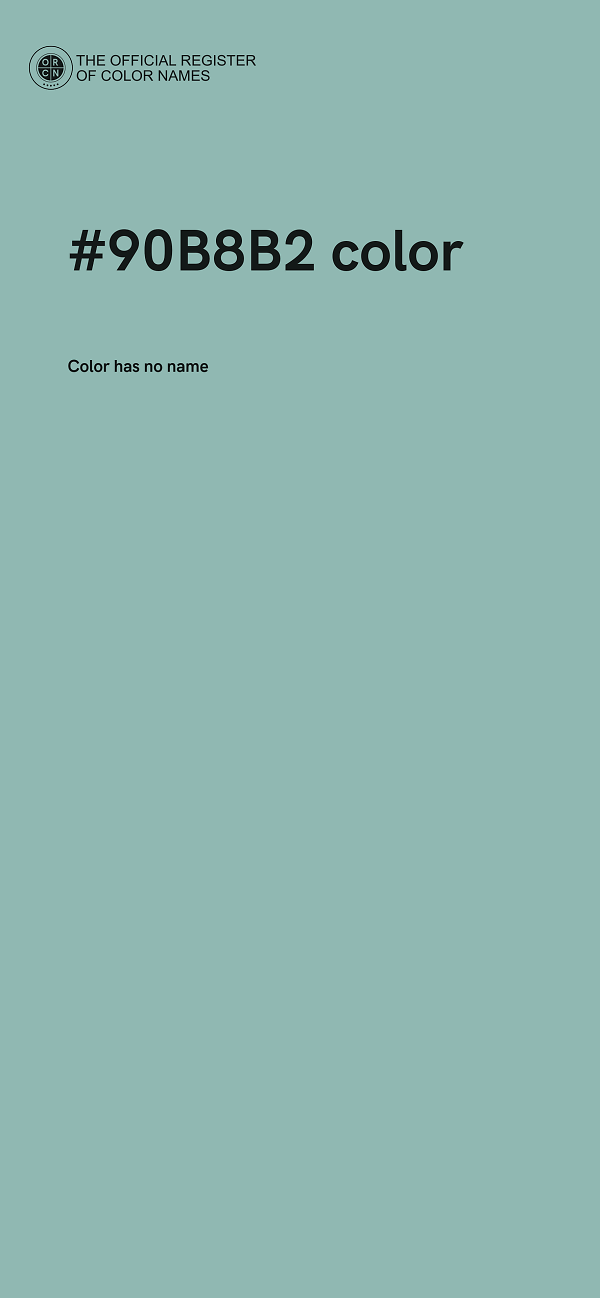 #90B8B2 color image