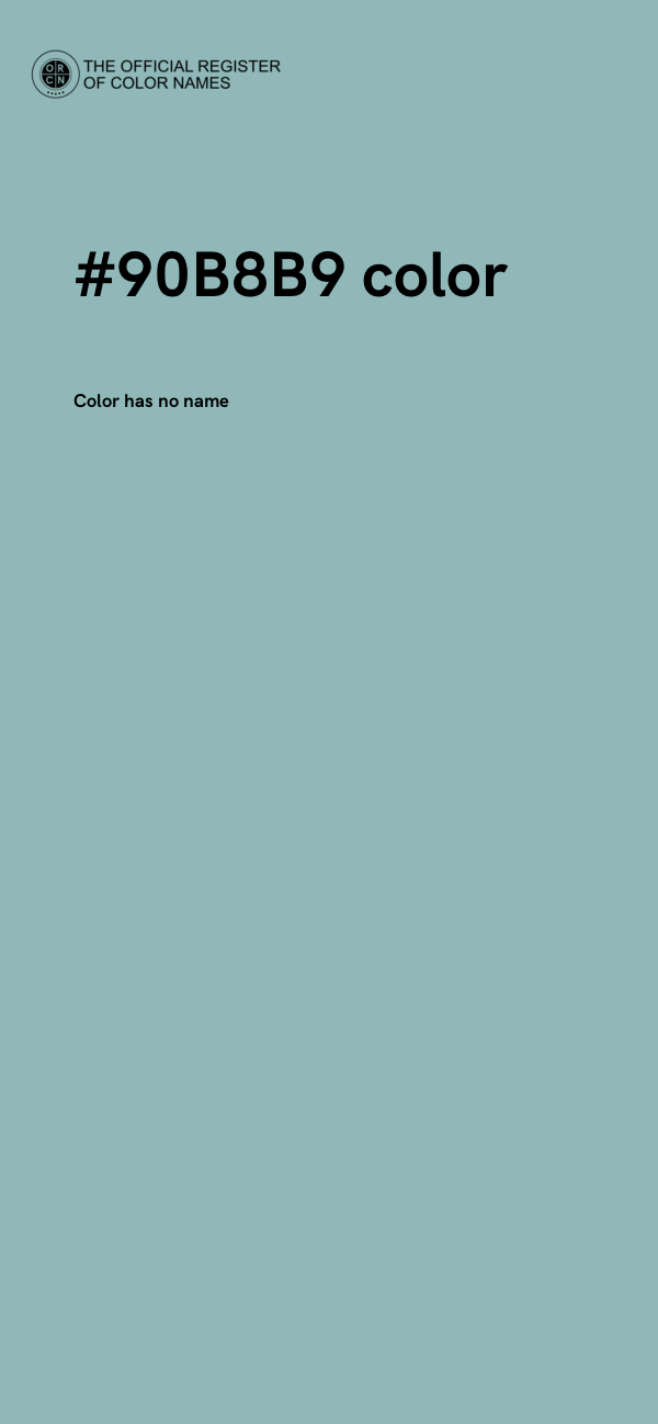 #90B8B9 color image