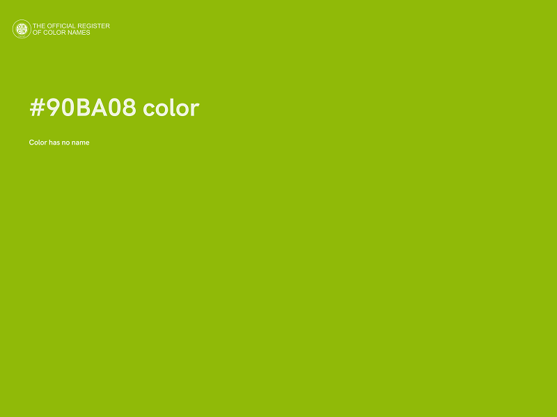 #90BA08 color image
