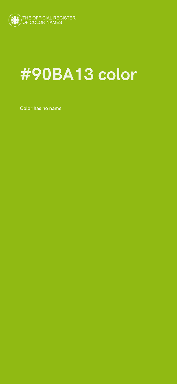 #90BA13 color image