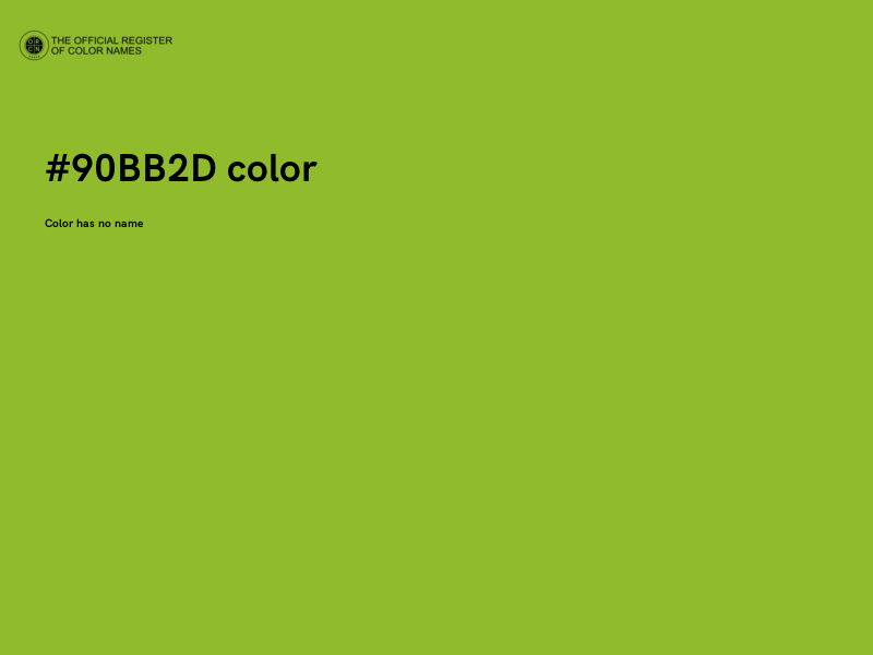 #90BB2D color image