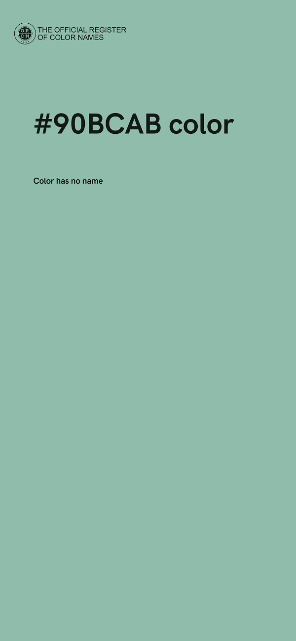 #90BCAB color image