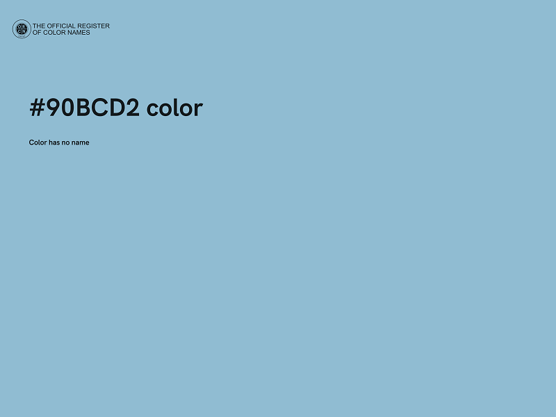 #90BCD2 color image