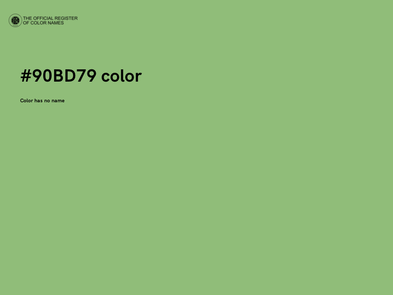 #90BD79 color image