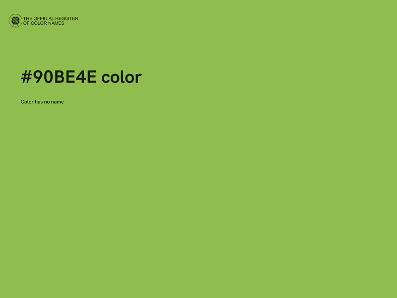 #90BE4E color image