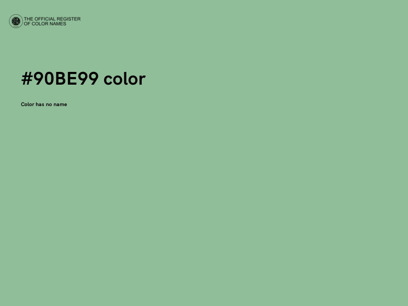 #90BE99 color image