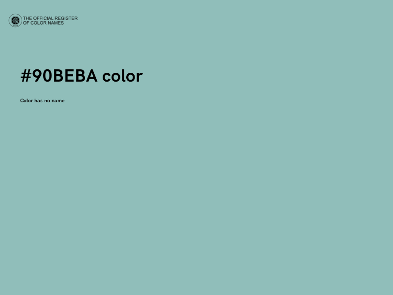 #90BEBA color image