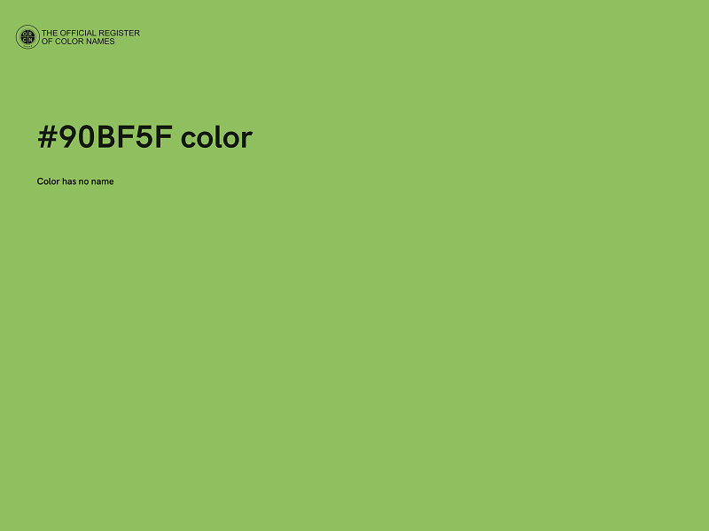 #90BF5F color image